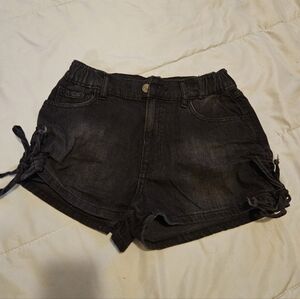 Forever 21 Black Jean Shorts with Side Ties